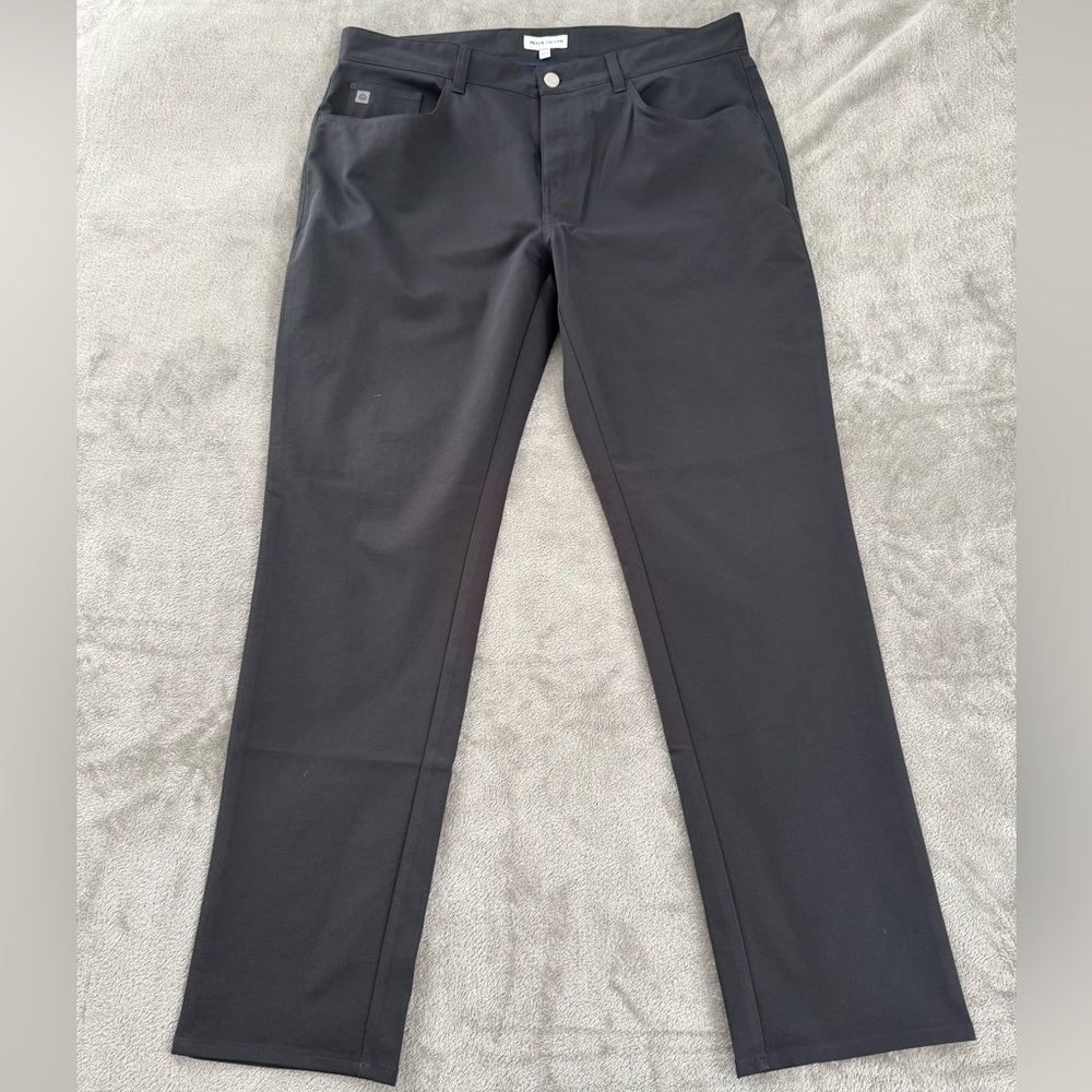 Peter Millar EB66 Performance Five-Pocket Pants Men's 36x30 Gray Chino Golf